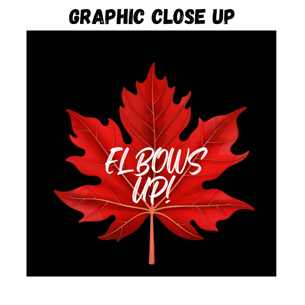 🍁Elbows Up! - Maple Leaf 🍁 PHOTO CHALKBOARD - Original Style & Flexible Fridge Magnet