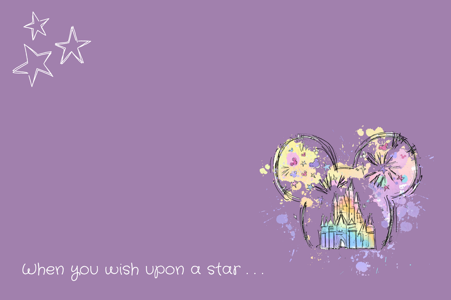 Disney Castle with Mickey Ears - Mauve