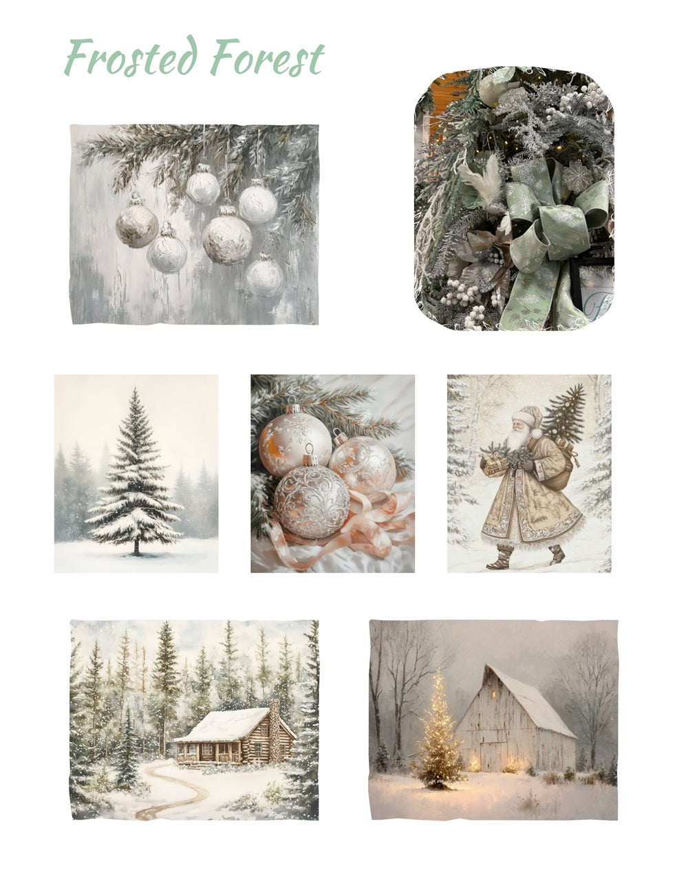 Vintage Santa - Frosted Forest