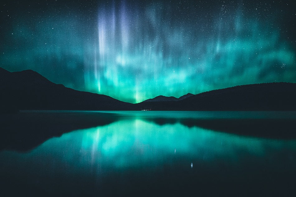 "Northern Lights Reflection" PHOTO CHALKBOARD - Includes Chalkboard, Chalk Marker