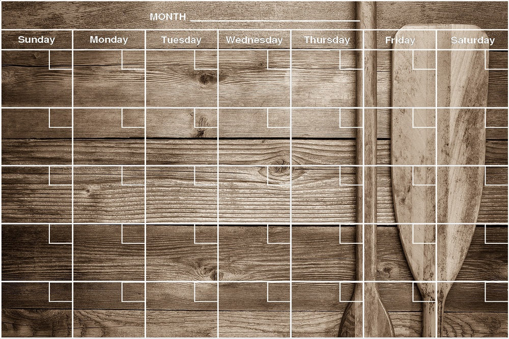 Paddles Calendar PHOTO CHALKBOARD Includes Chalkboard, Chalk Marker and Stand