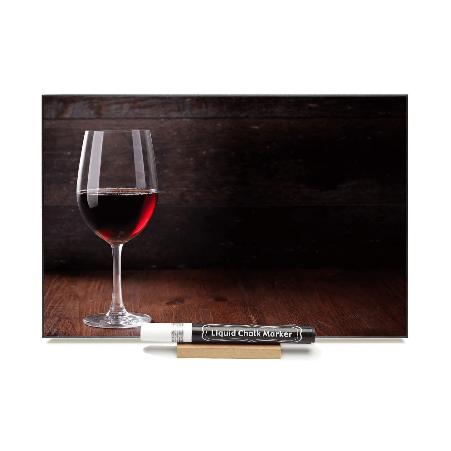 "Hockey Stick" PHOTO CHALKBOARD - Includes Chalkboard, Chalk Marker and Stand