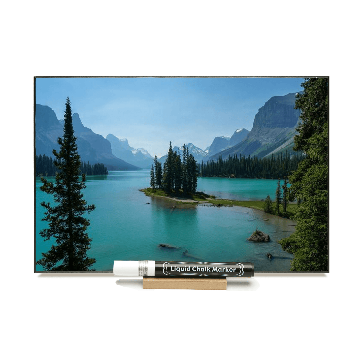"Spirit Island" PHOTO CHALKBOARD Includes Chalkboard, Chalk Marker & Stand