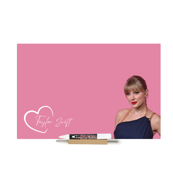 "Taylor Swift Guitar" PHOTO CHALKBOARD Includes Chalkboard, Chalk Marker & Stand