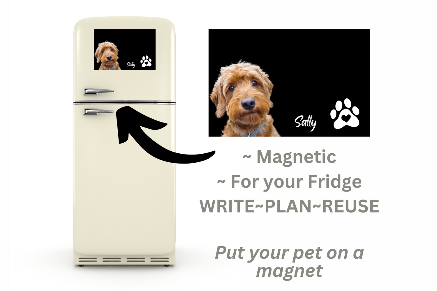 🍁 Custom Pet Chalkboard  🍁 Flexible Fridge Magnet