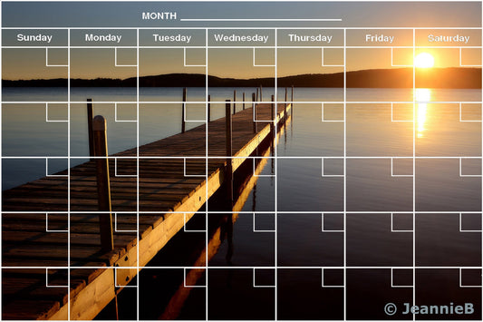 Sunset Dock Calendar