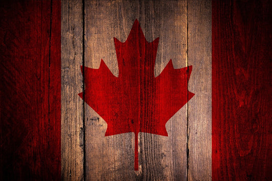 "Vintage Canada Flag" Flexible Fridge Magnet, including the marker