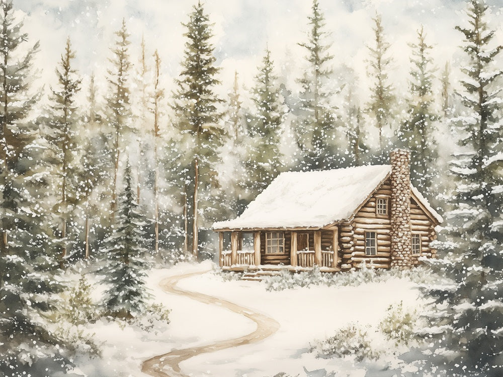 Christmas Cabin - Frosted Forest