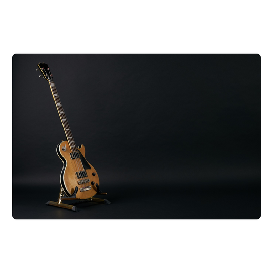 Bass Guitar - Peel & Stick Photo Chalkboard, includes a chisel tip chalk marker