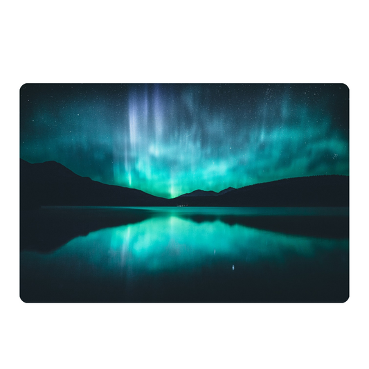 Northern Lights - Peel & Stick Photo Chalkboard, includes a chisel tip chalk marker