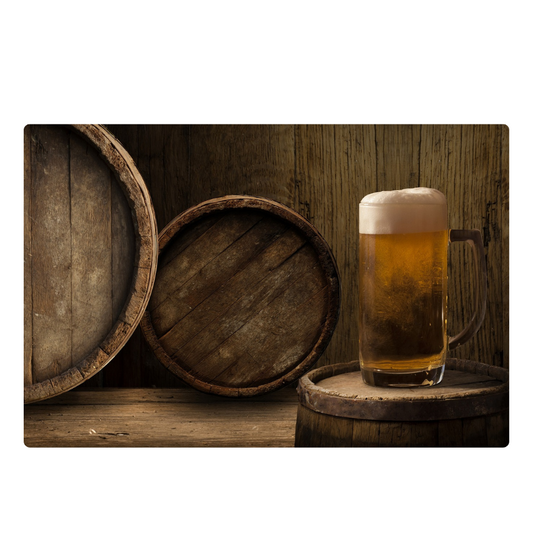 Mug of Beer - Peel & Stick Photo Chalkboard, includes a chisel tip chalk marker