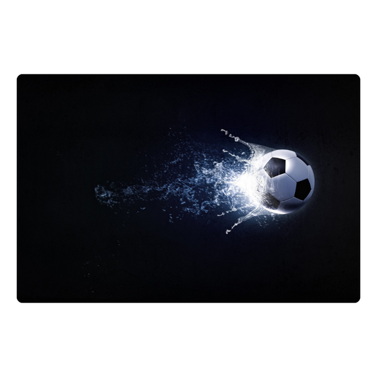 Soccer - Peel & Stick Photo Chalkboard, includes a chisel tip chalk marker