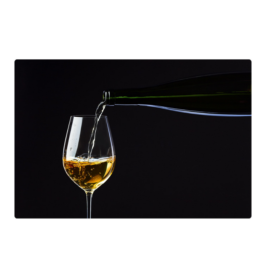 White Wine - Peel & Stick Photo Chalkboard, includes a chisel tip chalk marker