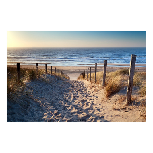 Path to Beach - Peel & Stick Photo Chalkboard, includes a chisel tip chalk marker