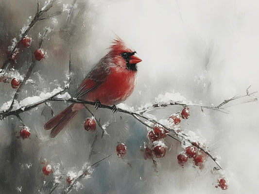 Christmas Cardinal - Delightful Reflections