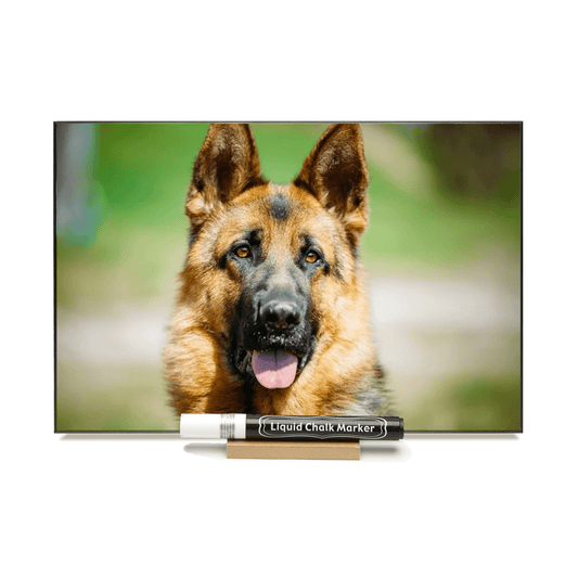 "Shepard"  PHOTO CHALKBOARDS Includes Chalkboard, Chalk Marker and Stand