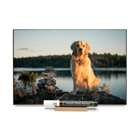"Cottage Golden"  PHOTO CHALKBOARD Includes Chalkboard, Chalk Marker and Stand
