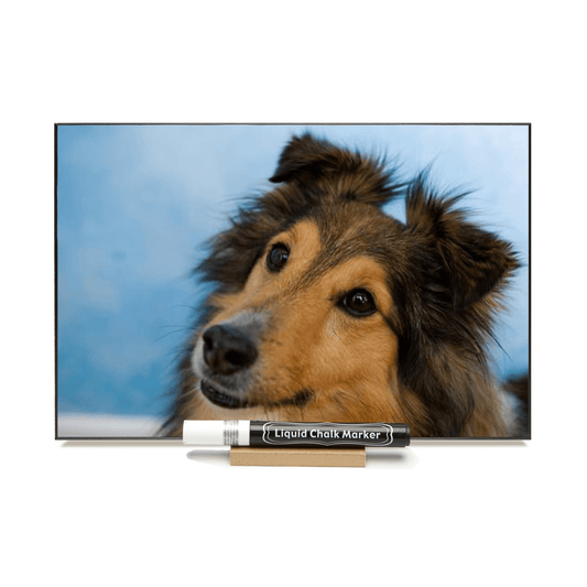 "Sheltie"  PHOTO CHALKBOARD Includes Chalkboard, Chalk Marker and Stand