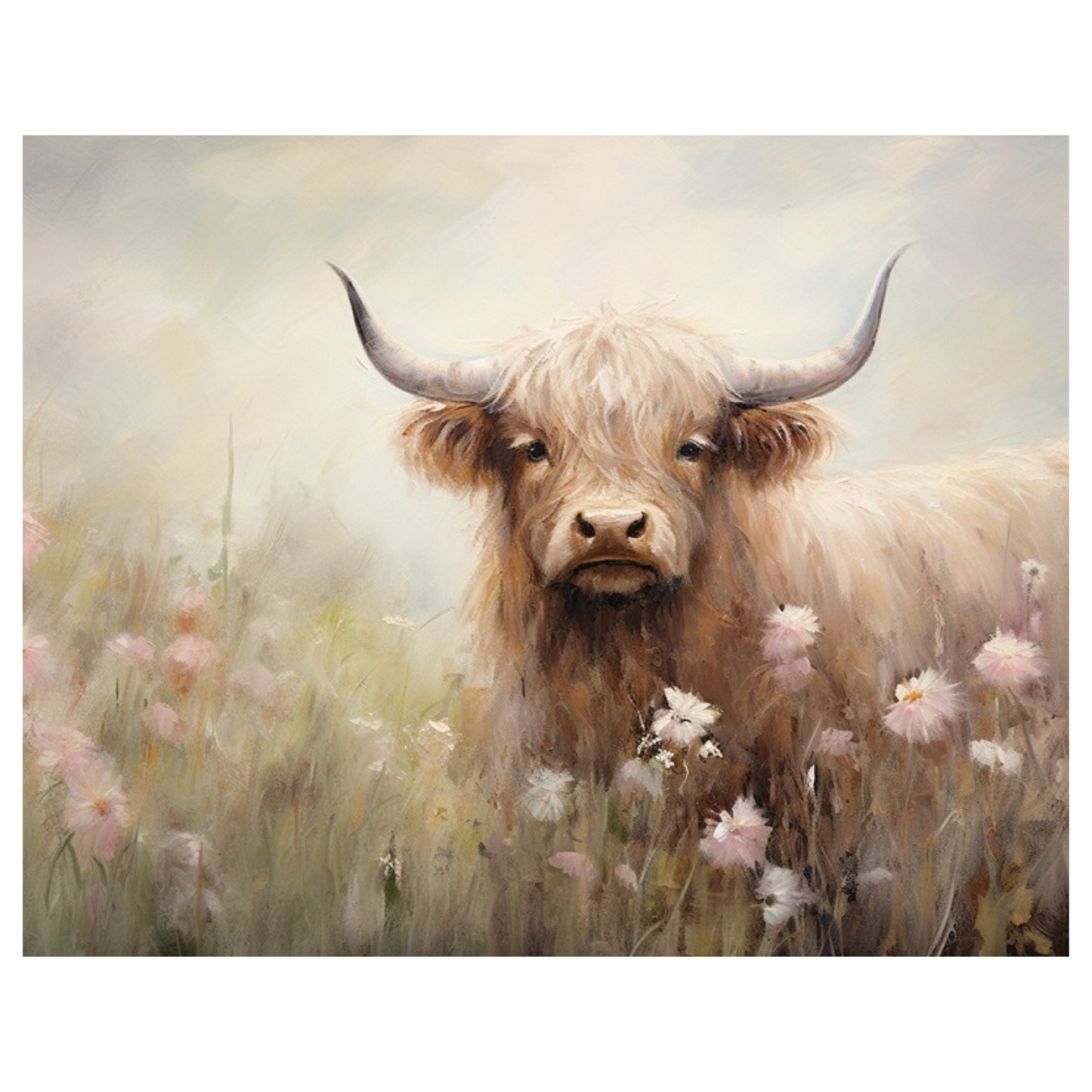 Highland Cow - Spring Highland Cow