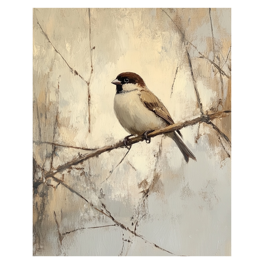 Birds - Vintage Sparrow