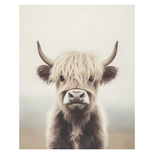Highland Cow -Sepia HighlandCow
