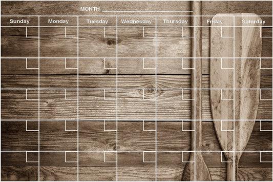 Paddles Calendar PHOTO  CHALKBOARD Includes Chalkboard, Chalk Marker and Stand