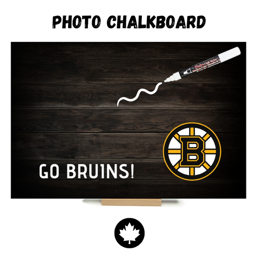 Boston Bruins - PHOTO CHALKBOARD - Original Style & Flexible Fridge Magnet