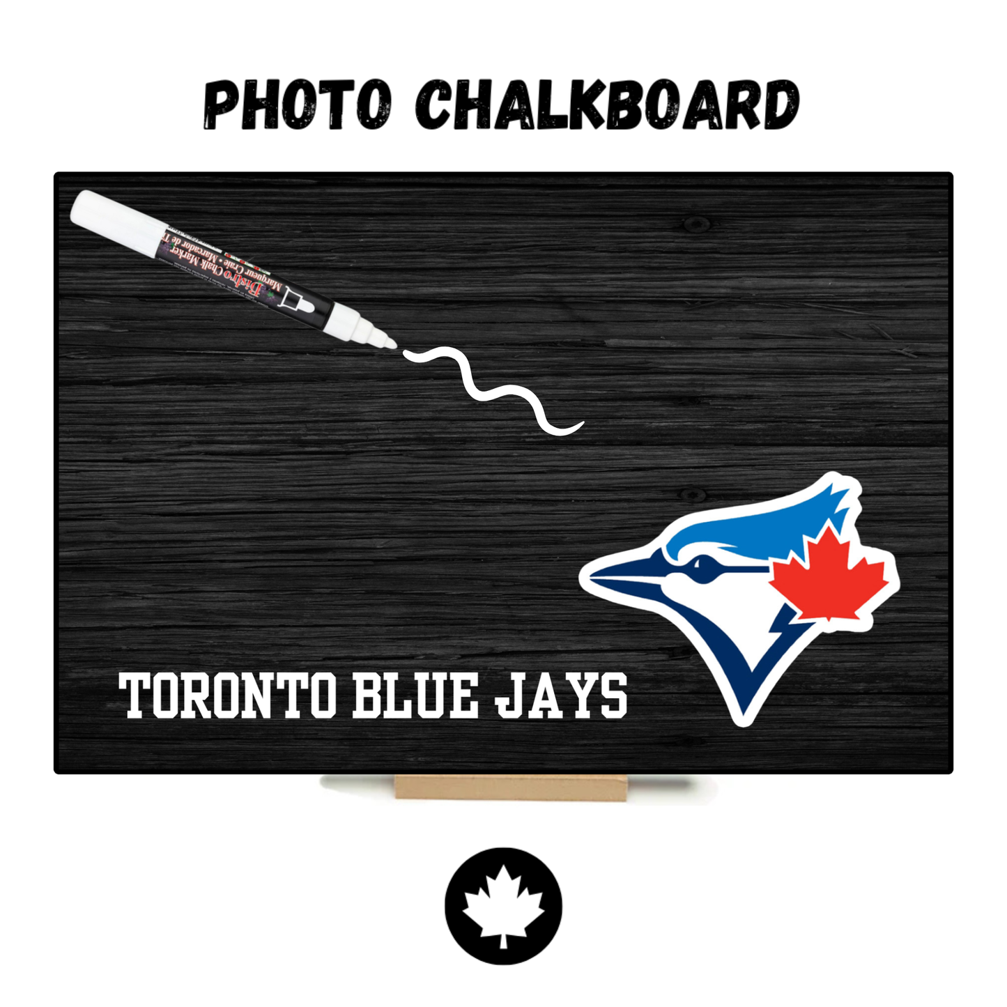 Blue Jays - PHOTO CHALKBOARD - Original Style & Flexible Fridge Magnet
