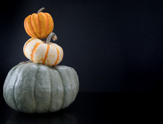 "Three Stacked Pumpkins"  PHOTO CHALKBOARD Includes Chalkboard, Chalk Marker & Stand (Copy)