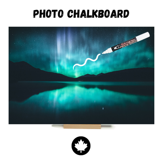 "Northern Lights Reflection"  PHOTO CHALKBOARD - Includes Chalkboard, Chalk Marker