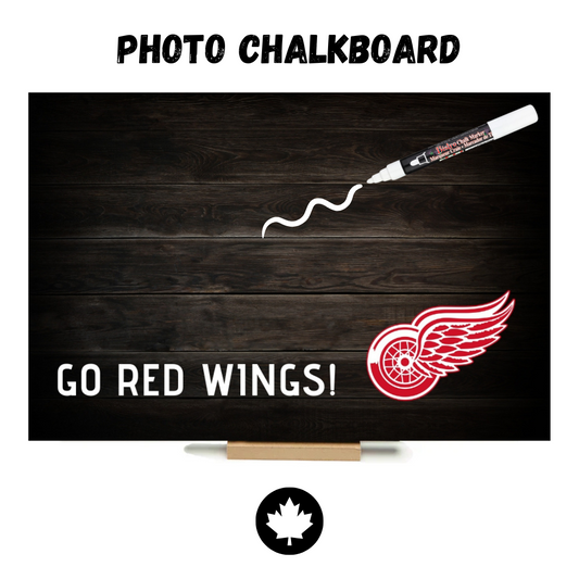 Detroit Red Wings - PHOTO CHALKBOARD - Original Style & Flexible Fridge Magnet