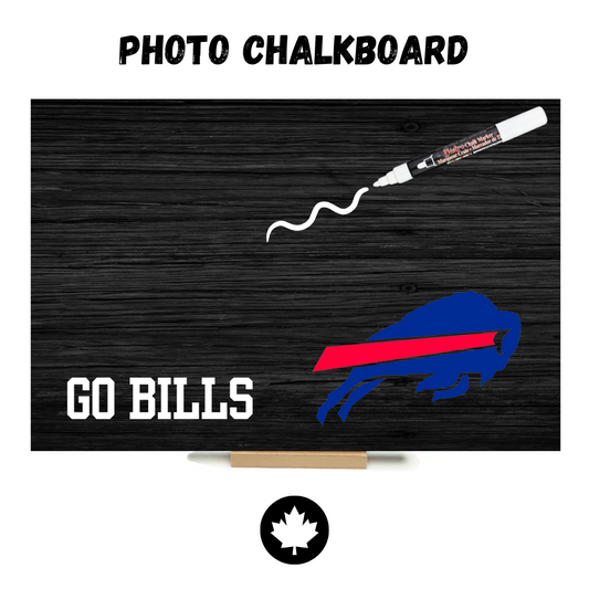 Go Bills - PHOTO CHALKBOARD - Original Style & Flexible Fridge Magnet (Copy)