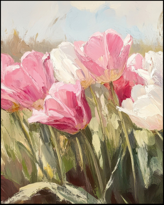 Floral - Pink Tulips A