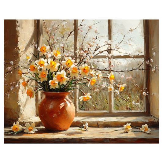 Floral - Daffoldils in a Window