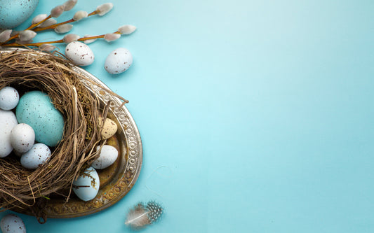 "Vintage Easter Eggs" PHOTO CHALKBOARD Includes Chalkboard, Chalk Marker and Stand