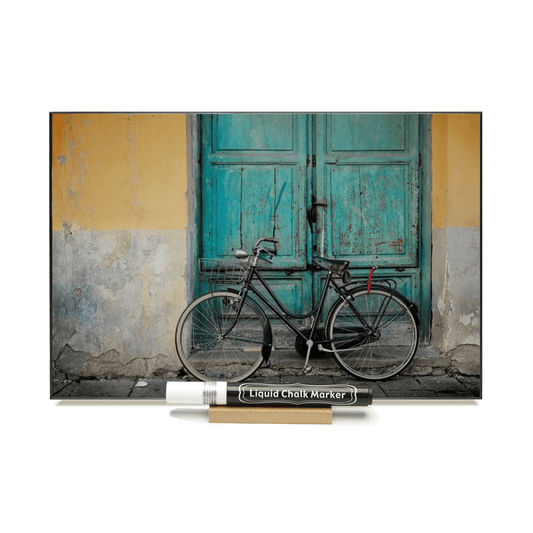 "Vintage Bicycle"   PHOTO CHALKBOARD  Includes Chalkboad, Chalk Marker & Stand