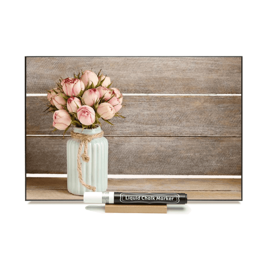 "Vintage Tulips"" PHOTO CHALKBOARD Includes Chalkboard, Chalk Marker and Stand