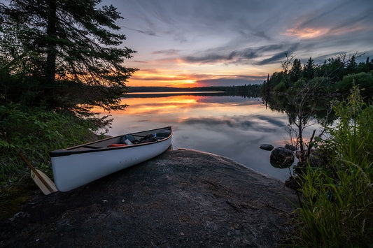 "White Canoe" PHOTO CHALKBOARD - Includes Chalkboard, Chalk Marker and Standine